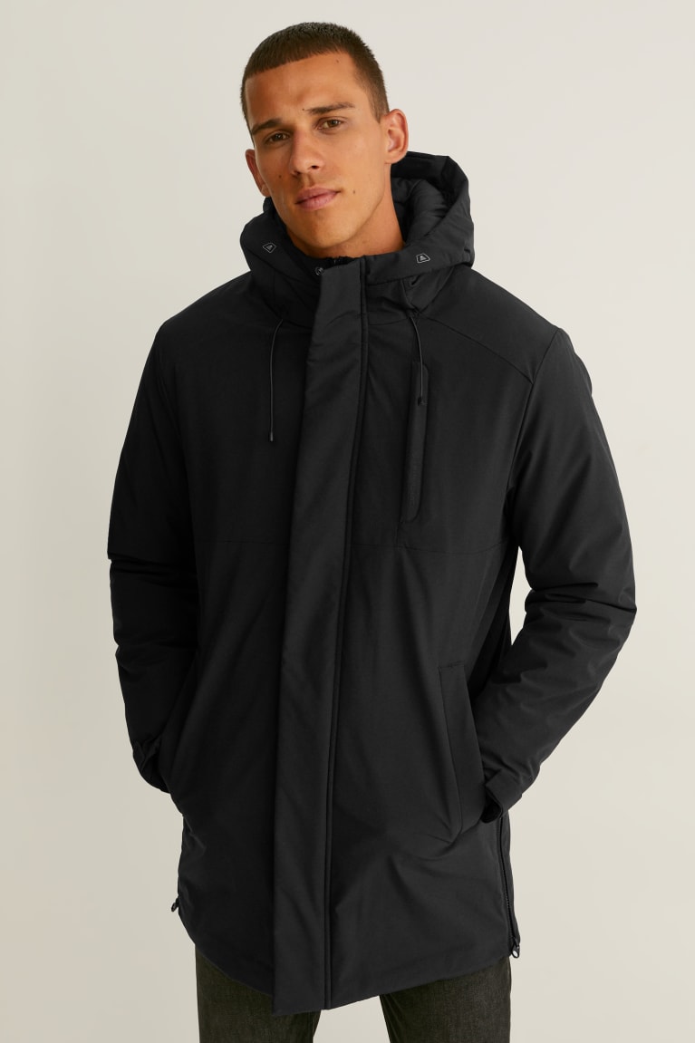 Manufacturers Supply C&A Technical Parka With Hood Recycled - Black ...
