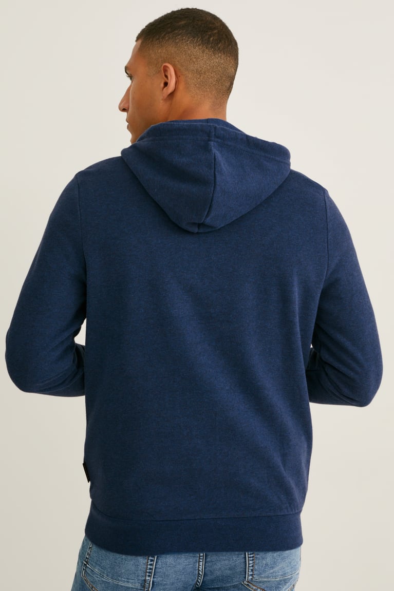 New-season New Style C&A Sweatshirts - Blue Melange Recycled Mens